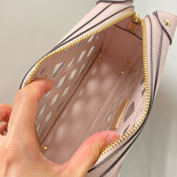 Michael Kors Theodora Small Zip Trunk Crossbody in Powder Blush - Picture 12 of 12